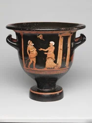 Rödfigur Bell Krater (terrakotta)